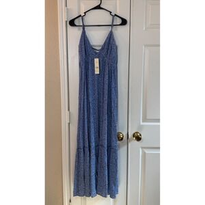 no boundaries lace maxi dress No Boundaries Crochet Lace Maxi Dress Women's Tiered Floral Pattern Sleeveless Adjustable Straps